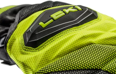 LEKI WCR VENOM 3D Junior Mitt black-ice lemon dětské lyžařské rukavice