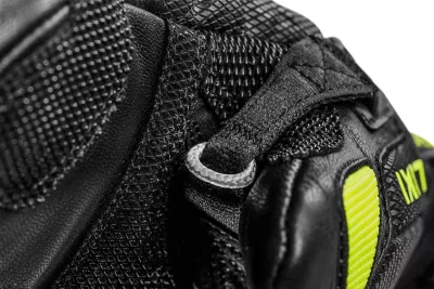 LEKI WCR VENOM 3D Junior Mitt black-ice lemon dětské lyžařské rukavice