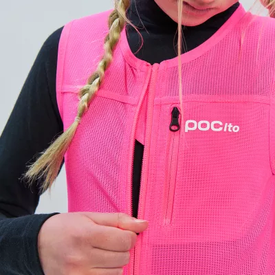 POC POCito VPD AIR VEST fluorescent pink dětský chránič páteře