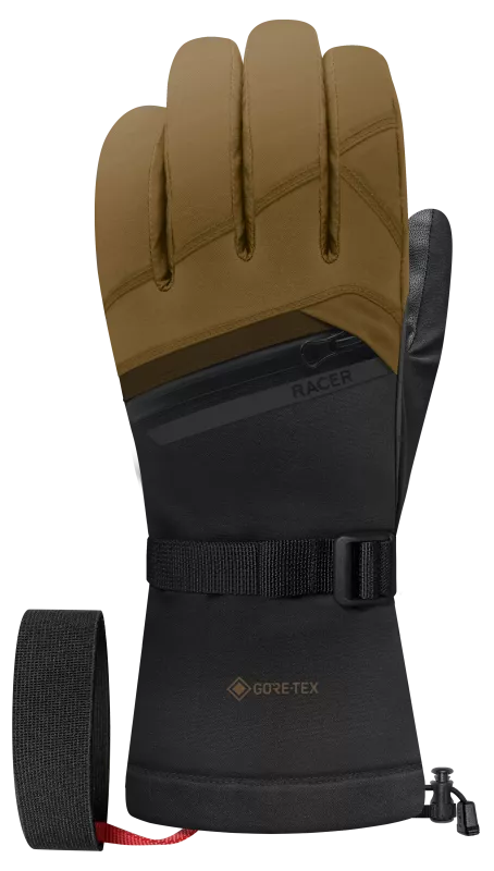 RACER 1927 GRAVEN6 black brown lyžařské rukavice
