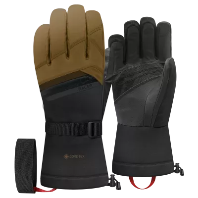 RACER 1927 GRAVEN6 black brown lyžařské rukavice