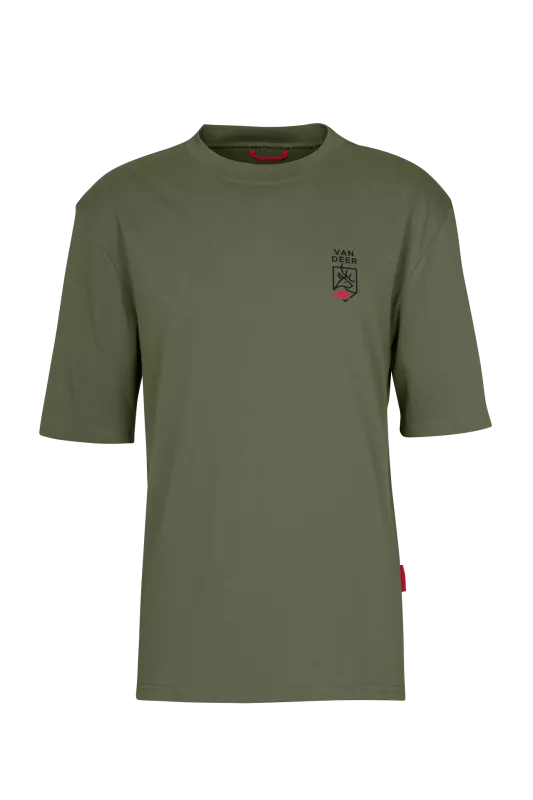 VAN DEER ESSENTIAL SHIRT khaki tričko Van Deer RedBull sports
