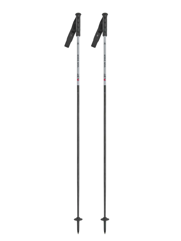 VAN DEER RACE CARBON grey/black sjezdové hole Van Deer RedBull sports