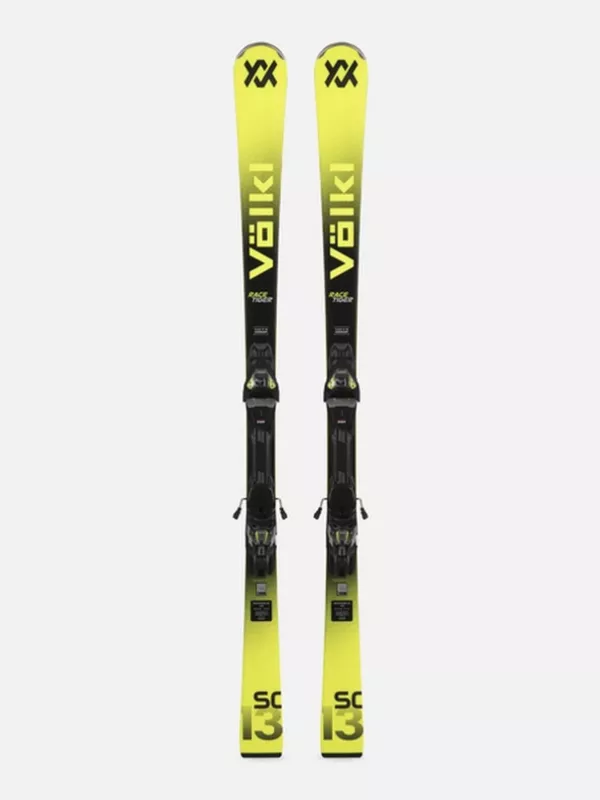 VÖLKL RACETIGER SC yellow + VMOTION 12 GW yellow sjezdové lyže Völkl