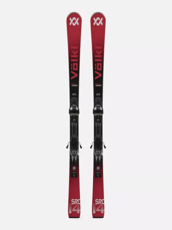 VÖLKL RACETIGER SRC red + VMOTION 11 GW black sjezdové lyže set Völkl