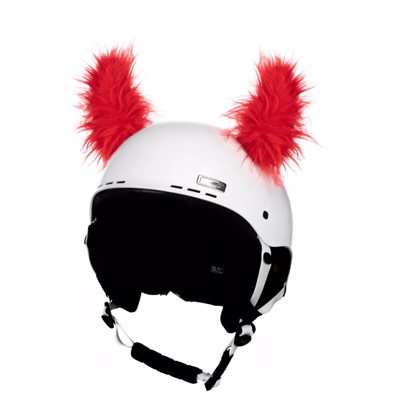 CRAZY EARS chlupaté rohy červené