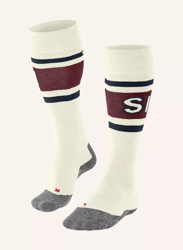 FALKE SK2 INTERMEDIATE off-white dámské lyžařské ponožky