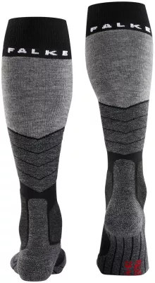 FALKE SK2 INTERMEDIATE WOOL black mix lyžařské ponožky