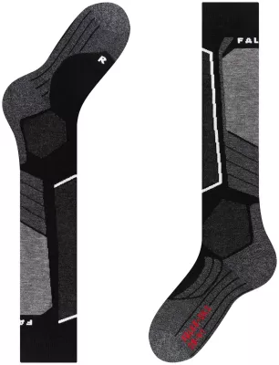 FALKE SK2 INTERMEDIATE WOOL black mix lyžařské ponožky