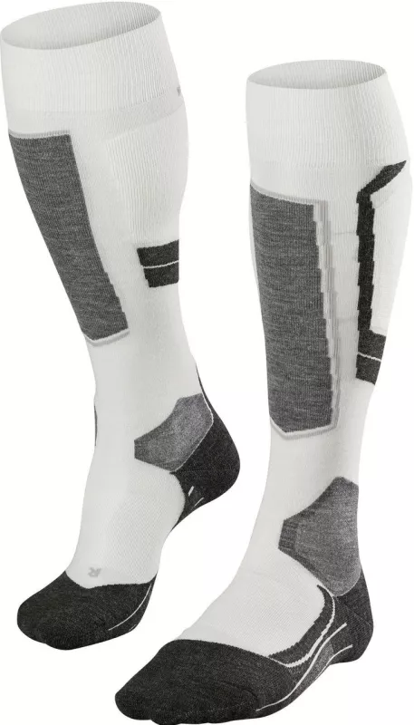 FALKE SK4 off-white dámské lyžařské ponožky