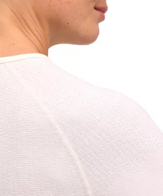 FALKE W LONG SLEEVE WOOL-TECH off-white dámské funkční tričko