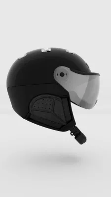 KASK CHROME black/silver štítová helma
