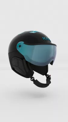 KASK CHROME black/sky štítová helma  | L (59-60 cm), XL (61-62 cm)