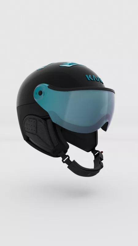 KASK CHROME black/sky štítová helma