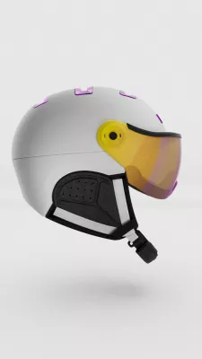 KASK CHROME white/fuchsia štítová helma