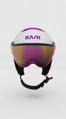 KASK CHROME white/fuchsia štítová helma
