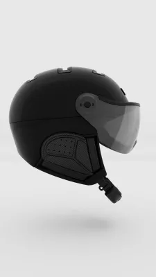KASK MONTECARLO black štítová helma