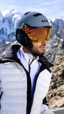 KASK MONTECARLO grey štítová helma