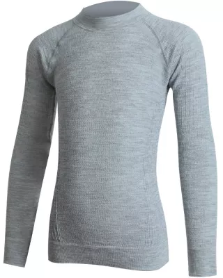 LASTING JALO šedé dětské funkční tričko  | 122-134, 146-157