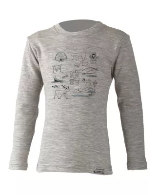 LASTING LOTY šedé dětské funkční tričko  | 120
