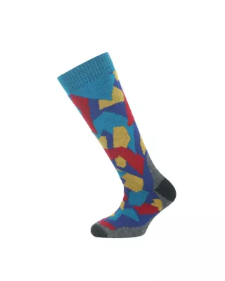 LASTING SKA modré dětské lyžařské ponožky | 34-37 (S)