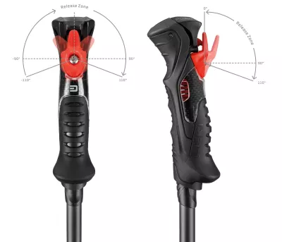 LEKI AIRFOIL 3D black-dark anthracite sjezdové hole