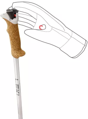 LEKI STELLA S white-silver-whitegold dámské sjezdové hole