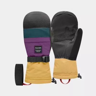 RACER 1927 COLORS MITT black caramel dámské lyžařské rukavice  | 7, 8