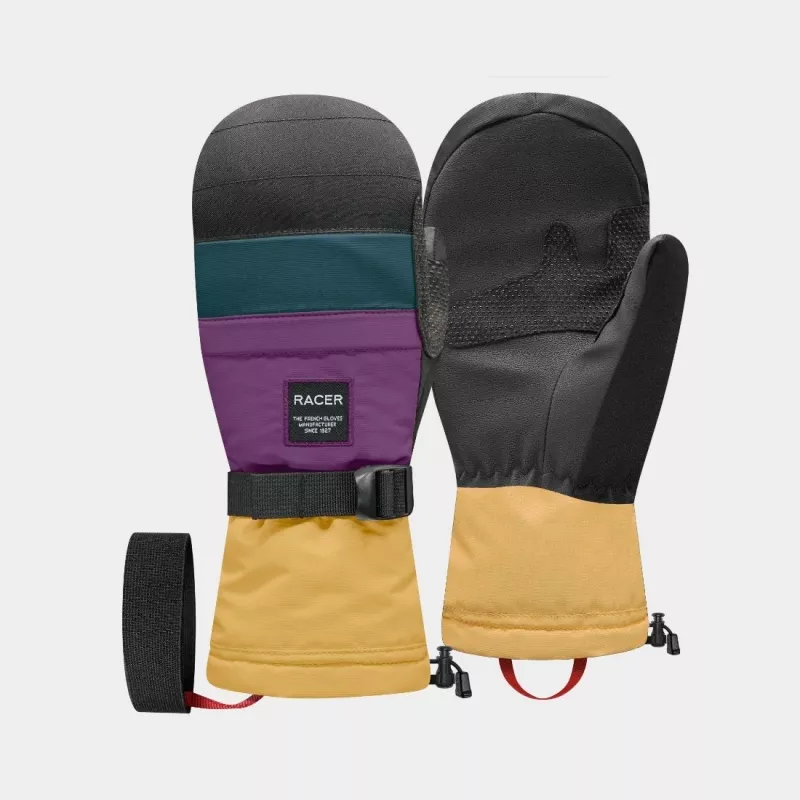 RACER 1927 COLORS MITT black caramel dámské lyžařské rukavice