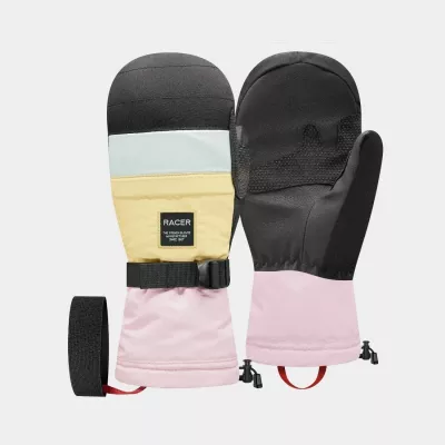 RACER 1927 COLORS MITT black pink dámské lyžařské rukavice  | 8, 9