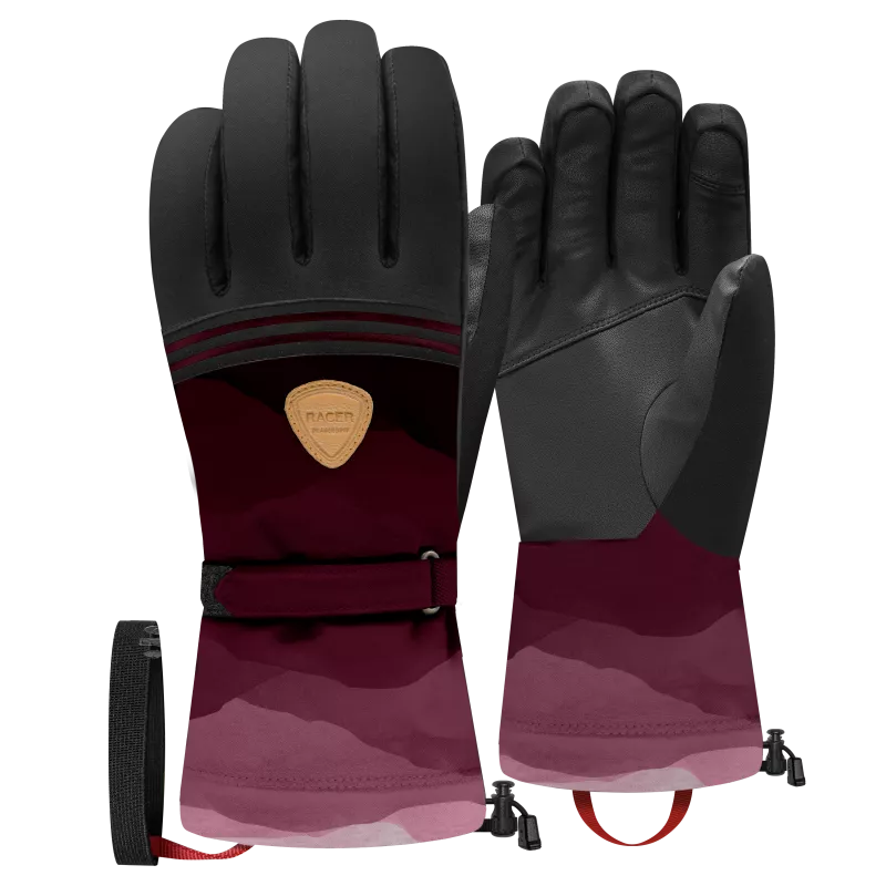 RACER 1927 GAP5 black pink dámské lyžařské rukavice