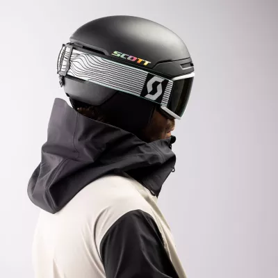 SCOTT AMBIT mineral white/black amp ice chrome sjezdové brýle