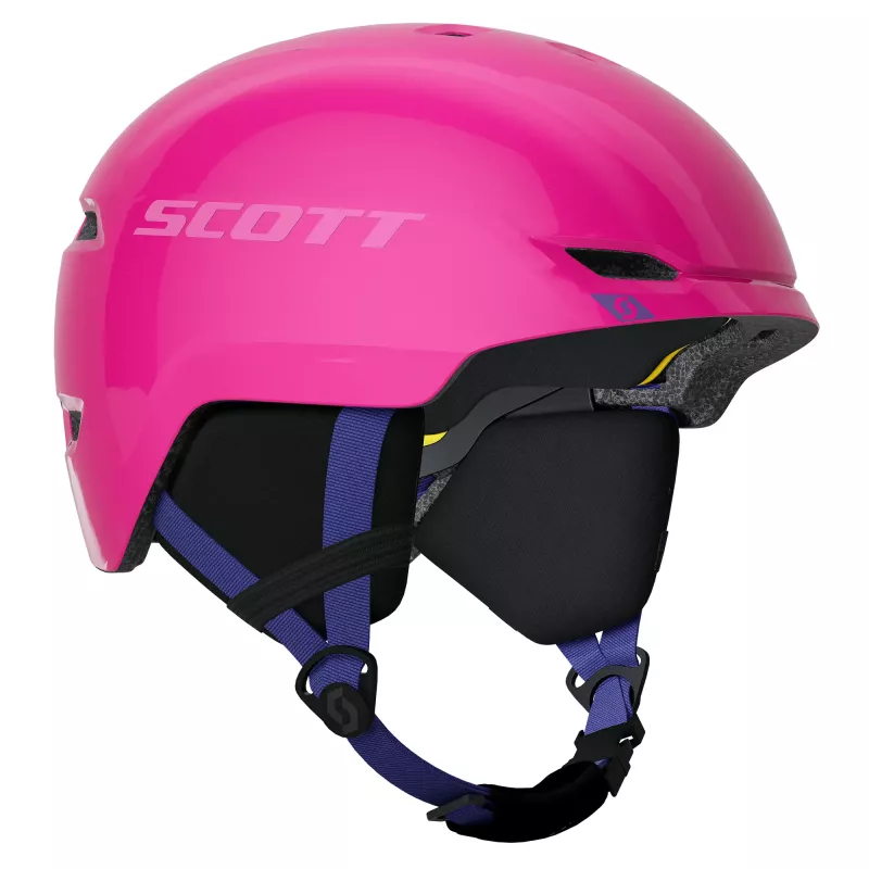 SCOTT KEEPER 2 PLUS neon pink dětská lyžařská helma