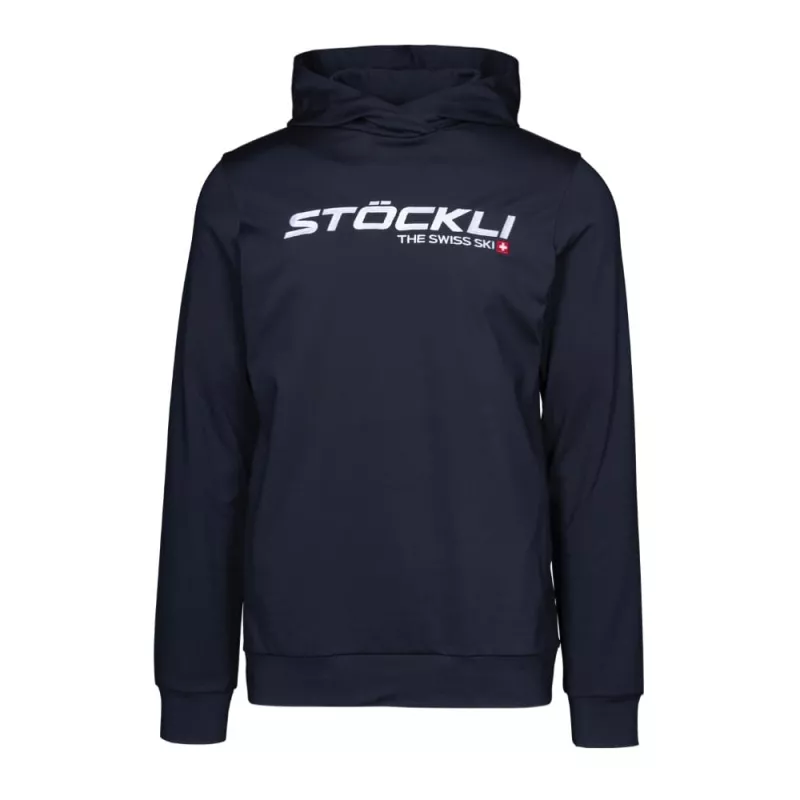 STÖCKLI HOODY SWISS SKI black pánská mikina Stöckli