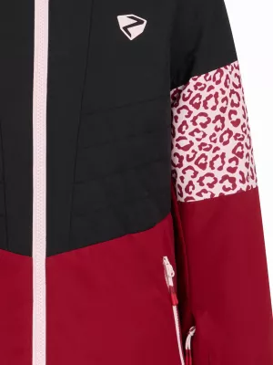 ZIENER ARISA wine pigment dětská lyžařská bunda ZIENER ARISA wine pigment dětská lyžařská bunda