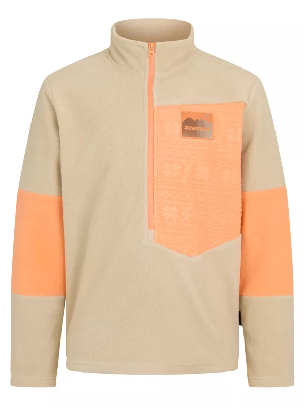 ZIENER JAMINO soft taupe dětská mikina