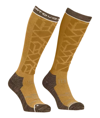 ORTOVOX SKI TOUR COMPRESSION LONG SOCKS M dark cumin pánské ponožky | 39-41, 42-44, 45-47