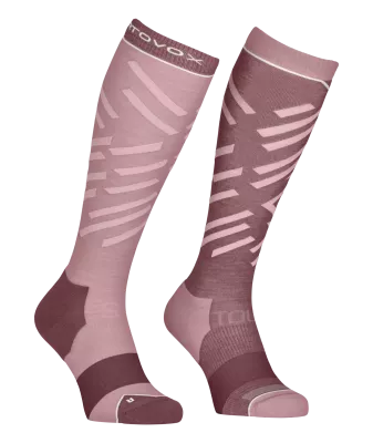 ORTOVOX SKI TOUR LONG SOCKS W dusk rose dámské ponožky | 35-38, 39-41