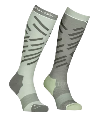 ORTOVOX SKI TOUR LONG SOCKS W green acid dámské ponožky | 39-41, 42-44