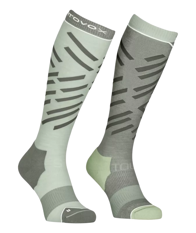 ORTOVOX SKI TOUR LONG SOCKS W green acid dámské ponožky