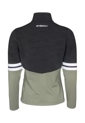 STÖCKLI W TECHNOSTRETCH moss-black dámská mikina Stöckli