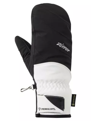 ZIENER KLENTIMANA-Z GTX PR MITTEN LADY black white dámské lyžařské rukavice