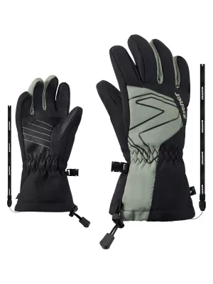 ZIENER LAVAL-Z AS® AW JUNIOR black dusty green dětské lyžařské rukavice  | 4, 4,5, 5, 5,5