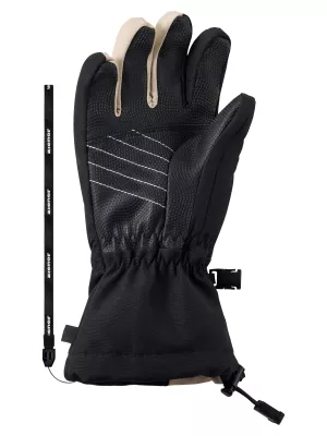 ZIENER LAVAL-Z AS® AW JUNIOR black soft taupe dětské lyžařské rukavice