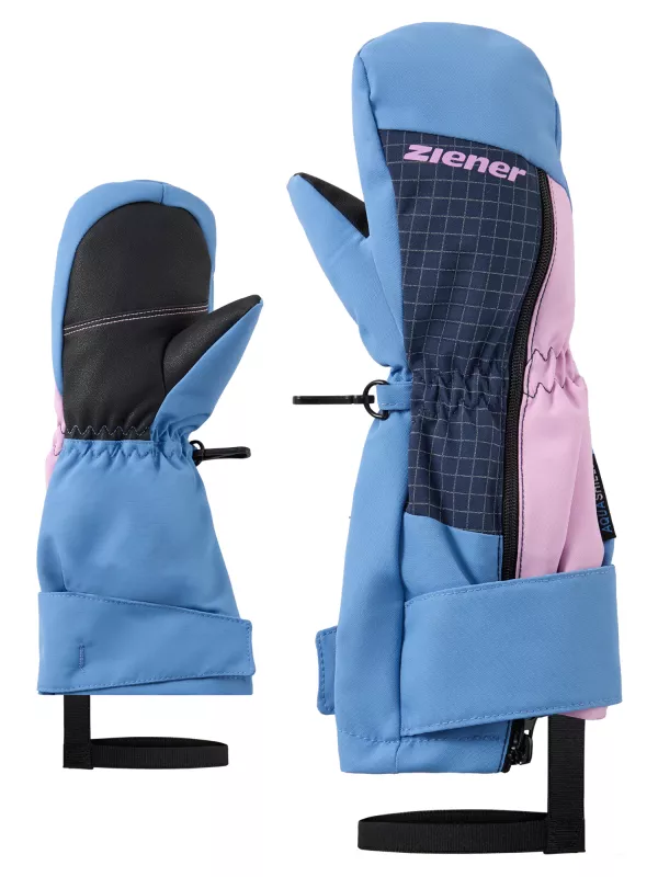 ZIENER LIEKEO-Z AS® PR MITTEN MINIS shadow blue dětské lyžařské rukavice