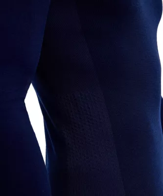 FALKE M LS WOOL-TECH space blue pánské tričko