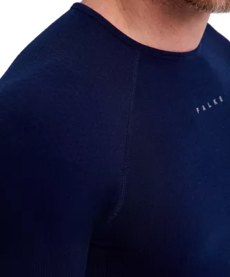 FALKE M LS WOOL-TECH space blue pánské tričko