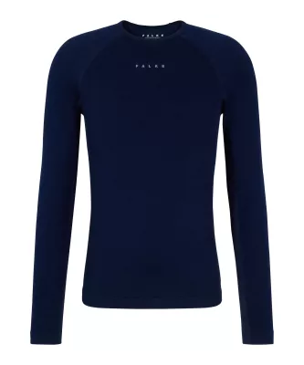 FALKE M LS WOOL-TECH space blue pánské tričko  | M, L, XL, XXL