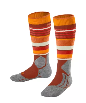 FALKE SK2 KIDS carrot orange dětské lyžařské ponožky  | 35-38