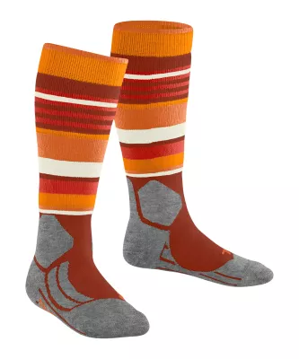 FALKE SK2 KIDS carrot orange dětské lyžařské ponožky